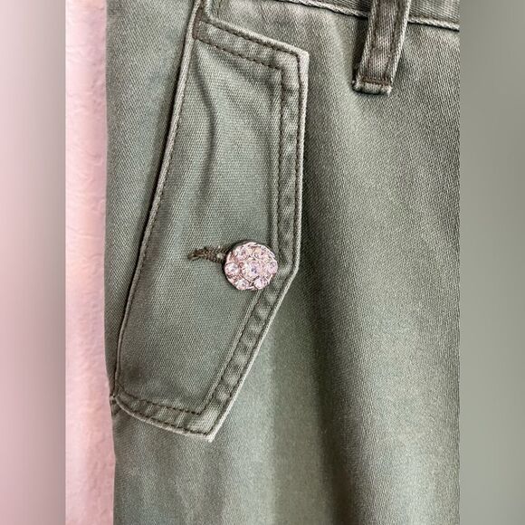 Le Superbe Bond Girl Cargo Pants with crystal button’s. 8 - Picture 7 of 10
